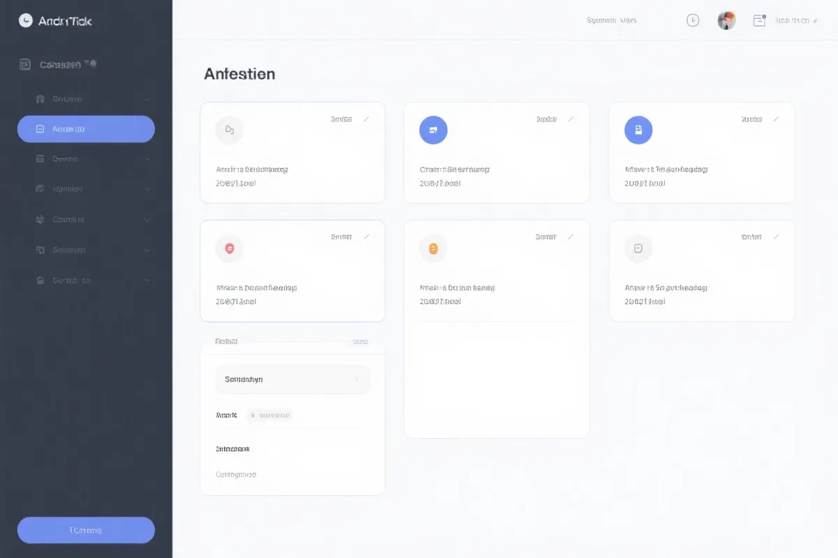 信息界面线框图,模块化卡片与标签设计